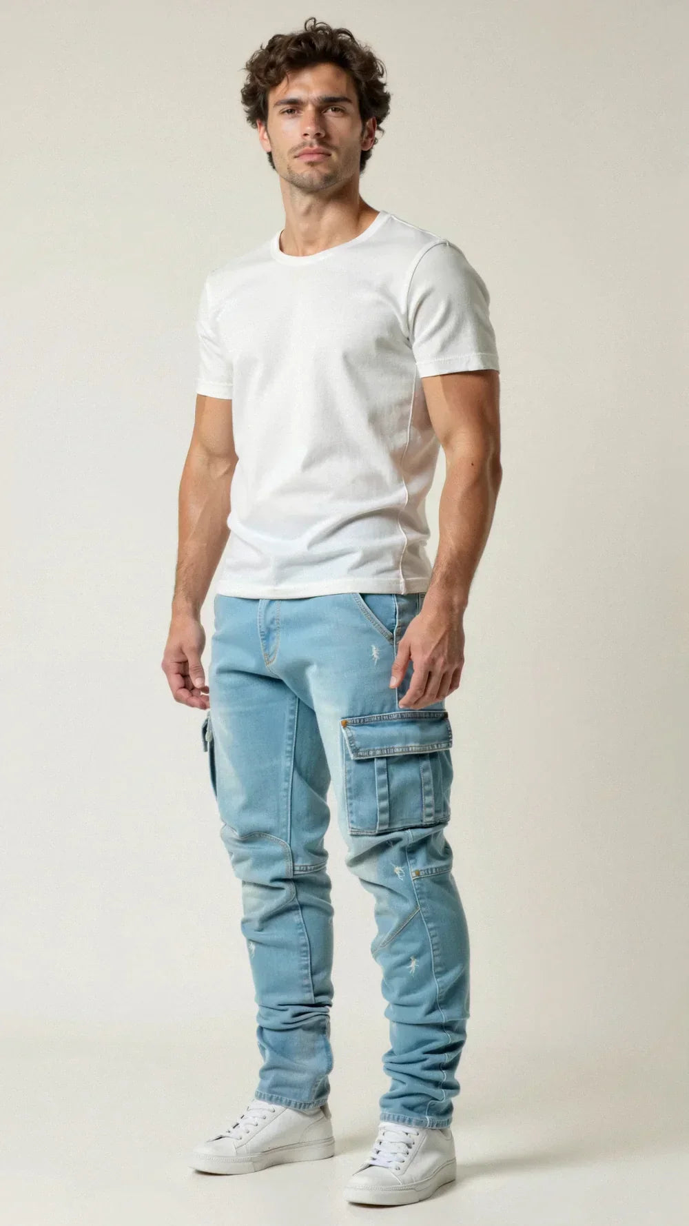 Alder Tapered Cargo Jeans – view 2