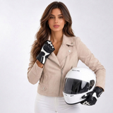 Alma Asymmetric Zip Fitted Jacket – view 5