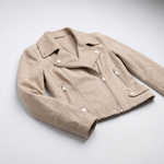 Alma Asymmetric Zip Fitted Jacket – view 6