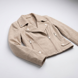 Alma Asymmetric Zip Fitted Jacket – view 6