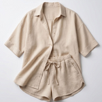Arabella Linen Shirt and Shorts Set – view 4