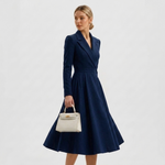 Aurelia Belted Blazer Midi Dress – view 5