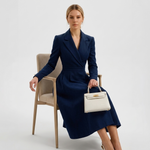 Aurelia Belted Blazer Midi Dress – view 8