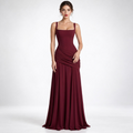 Lacey & Brooks | Beatrix Square Neck Ruched Maxi Dress