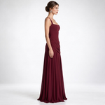 Beatrix Square Neck Ruched Maxi Dress – view 3