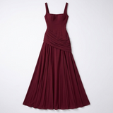 Beatrix Square Neck Ruched Maxi Dress – view 4