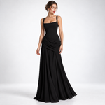 Beatrix Square Neck Ruched Maxi Dress – view 6