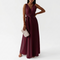 Bianca Wrap V-Neck Maxi Dress – view 2