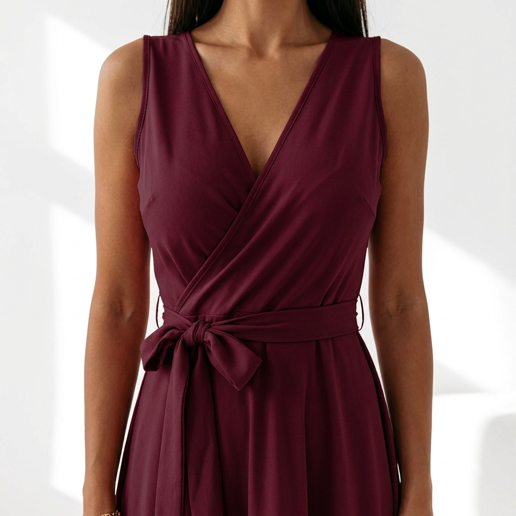 Bianca Wrap V-Neck Maxi Dress – view 3