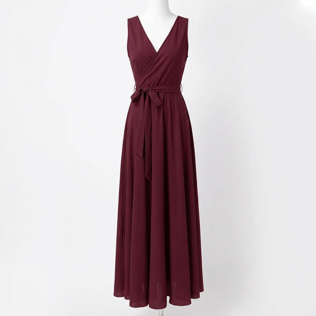 Bianca Wrap V-Neck Maxi Dress – view 7