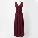 Bianca Wrap V-Neck Maxi Dress – view 7