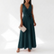 Bianca Wrap V-Neck Maxi Dress – view 8