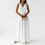 Bianca Wrap V-Neck Maxi Dress – view 9