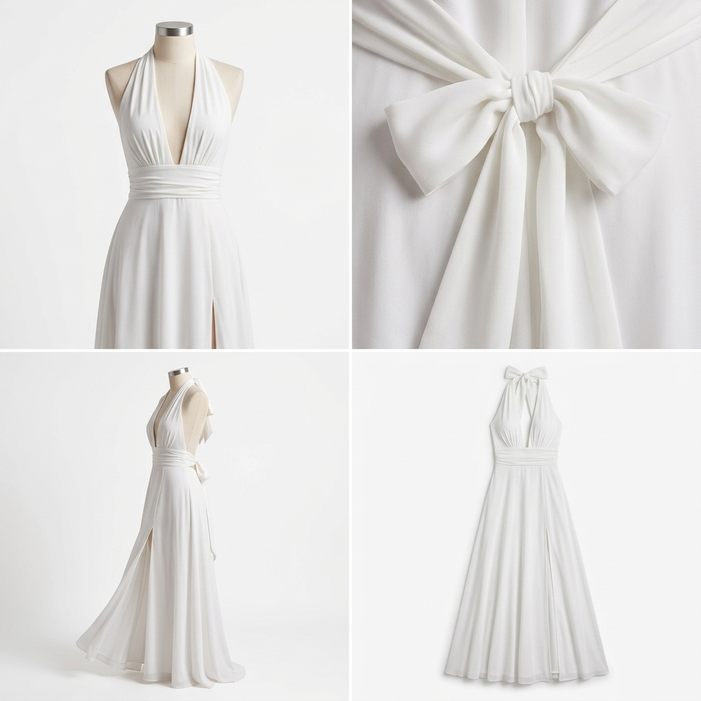 Blythe Deep V Slit Maxi Dress – view 10