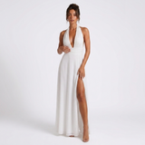 Blythe Deep V Slit Maxi Dress – view 11