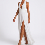 Blythe Deep V Slit Maxi Dress – view 2