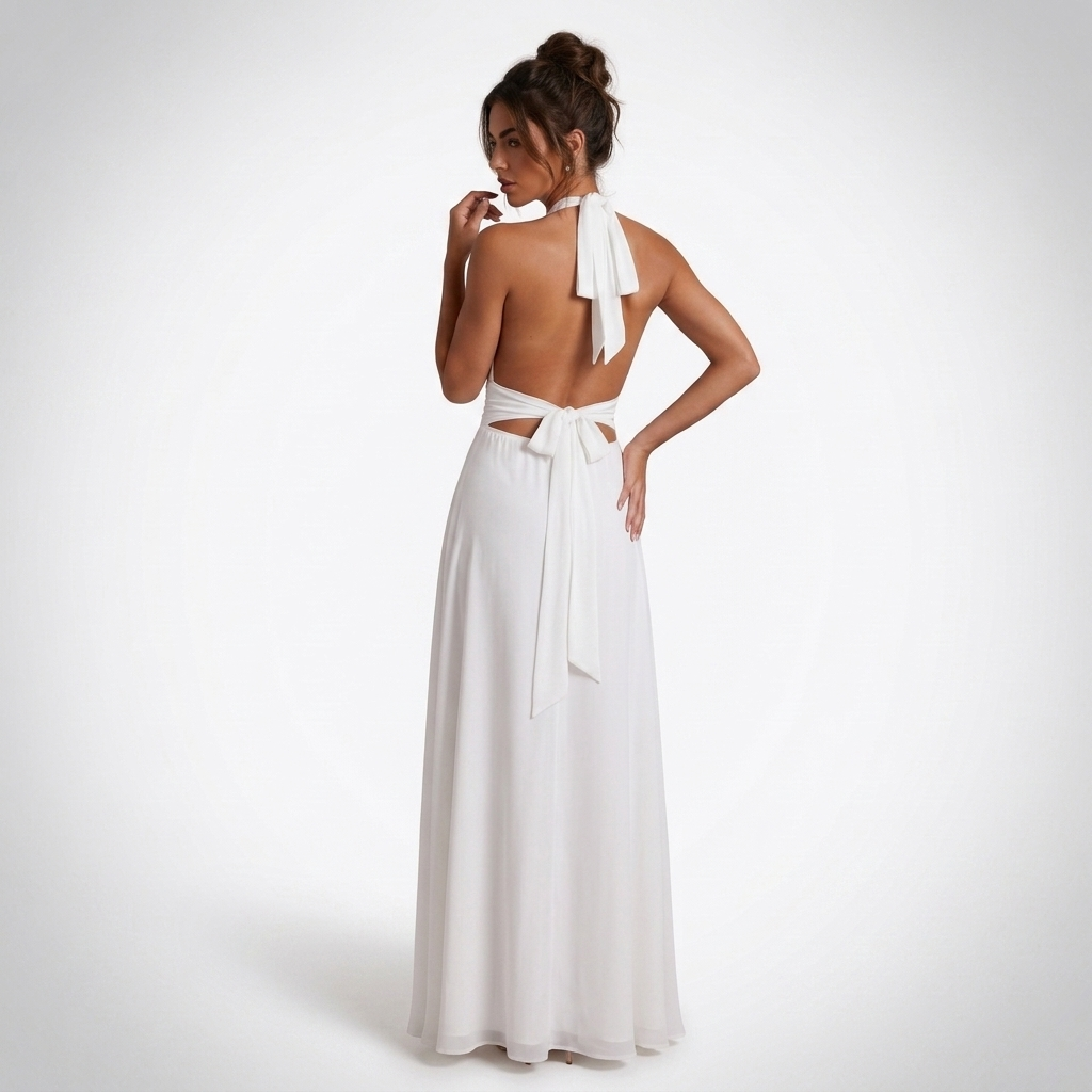 Blythe Deep V Slit Maxi Dress – view 3