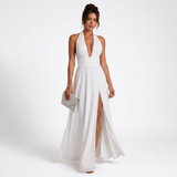 Blythe Deep V Slit Maxi Dress – view 5