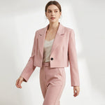 Brielle Cropped Lapel Blazer – view 4