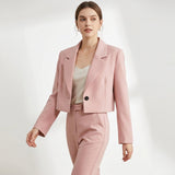 Brielle Cropped Lapel Blazer – view 4