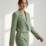 Brielle Cropped Lapel Blazer – view 5