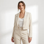 Calla Cropped Lapel Blazer – view 2