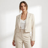 Calla Cropped Lapel Blazer – view 2