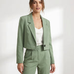 Calla Cropped Lapel Blazer – view 4