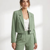 Calla Cropped Lapel Blazer – view 4