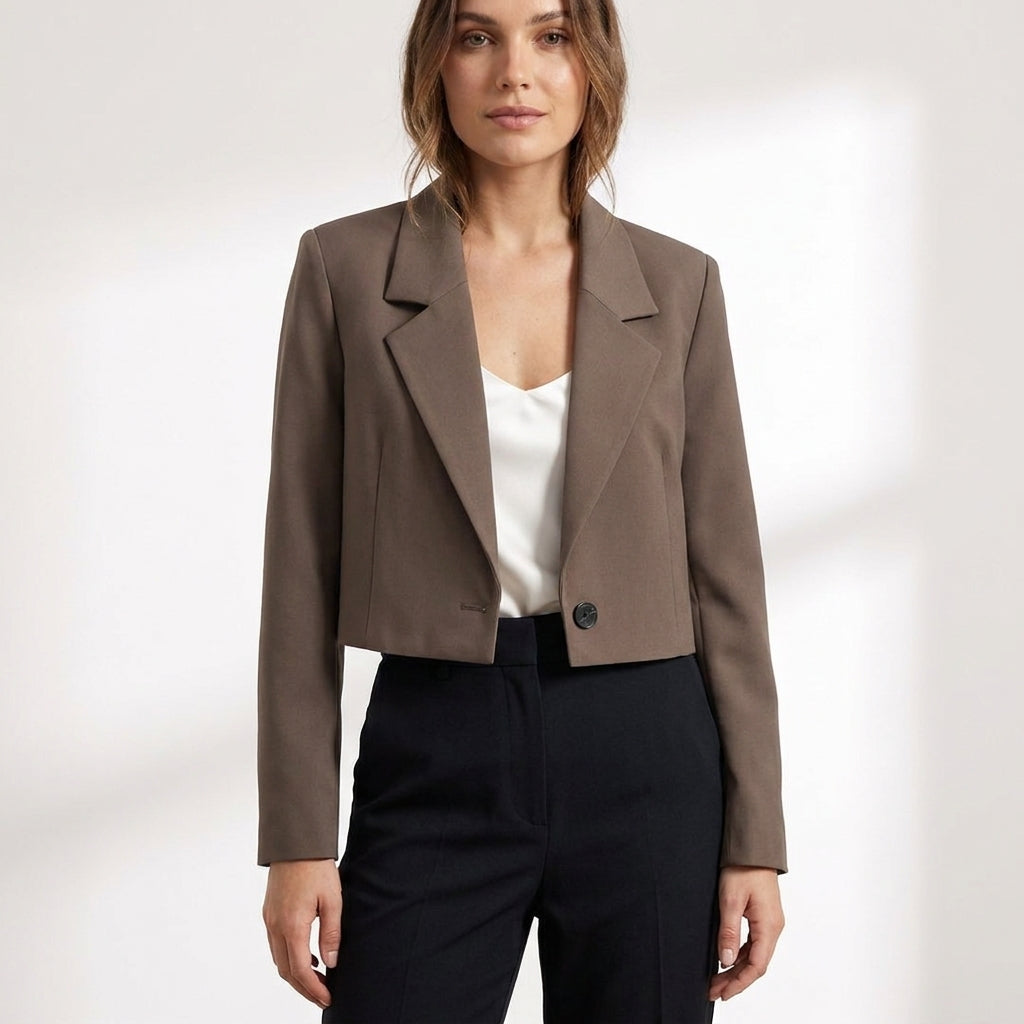 Calla Cropped Lapel Blazer – view 5
