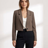 Calla Cropped Lapel Blazer – view 5