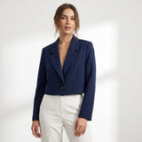 Calla Cropped Lapel Blazer – view 6
