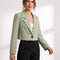 Calla Cropped Lapel Blazer – view 8