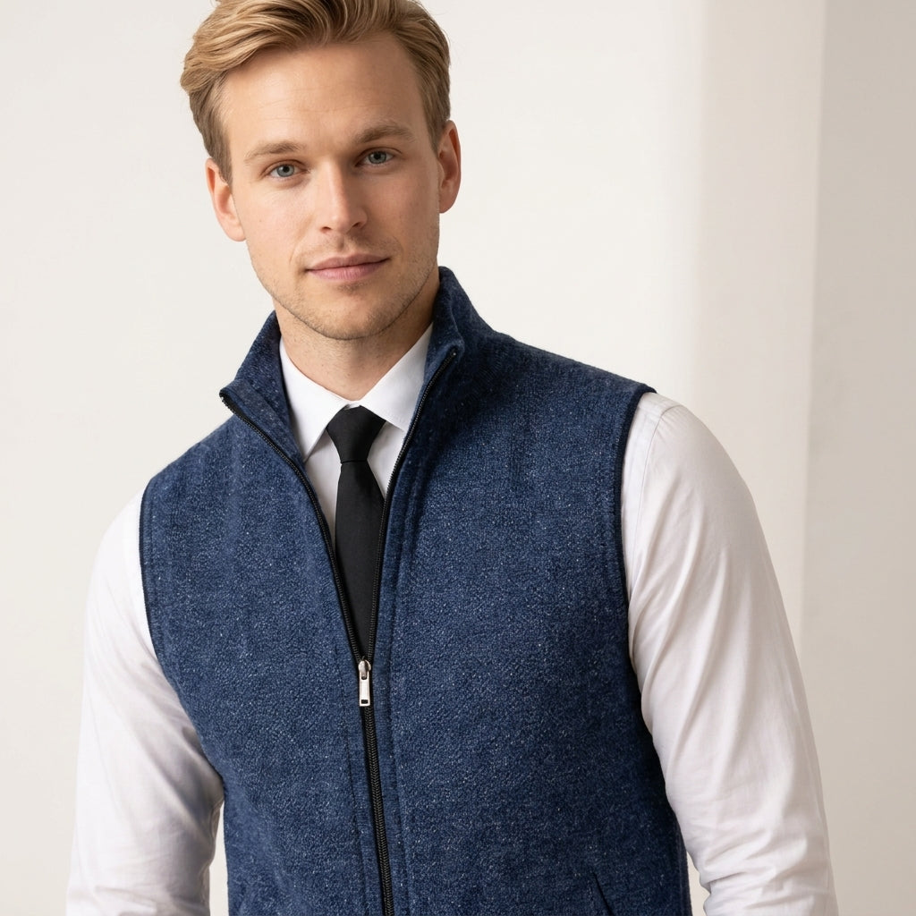 Carmel Sleeveless Zip Knit Cardigan – view 5