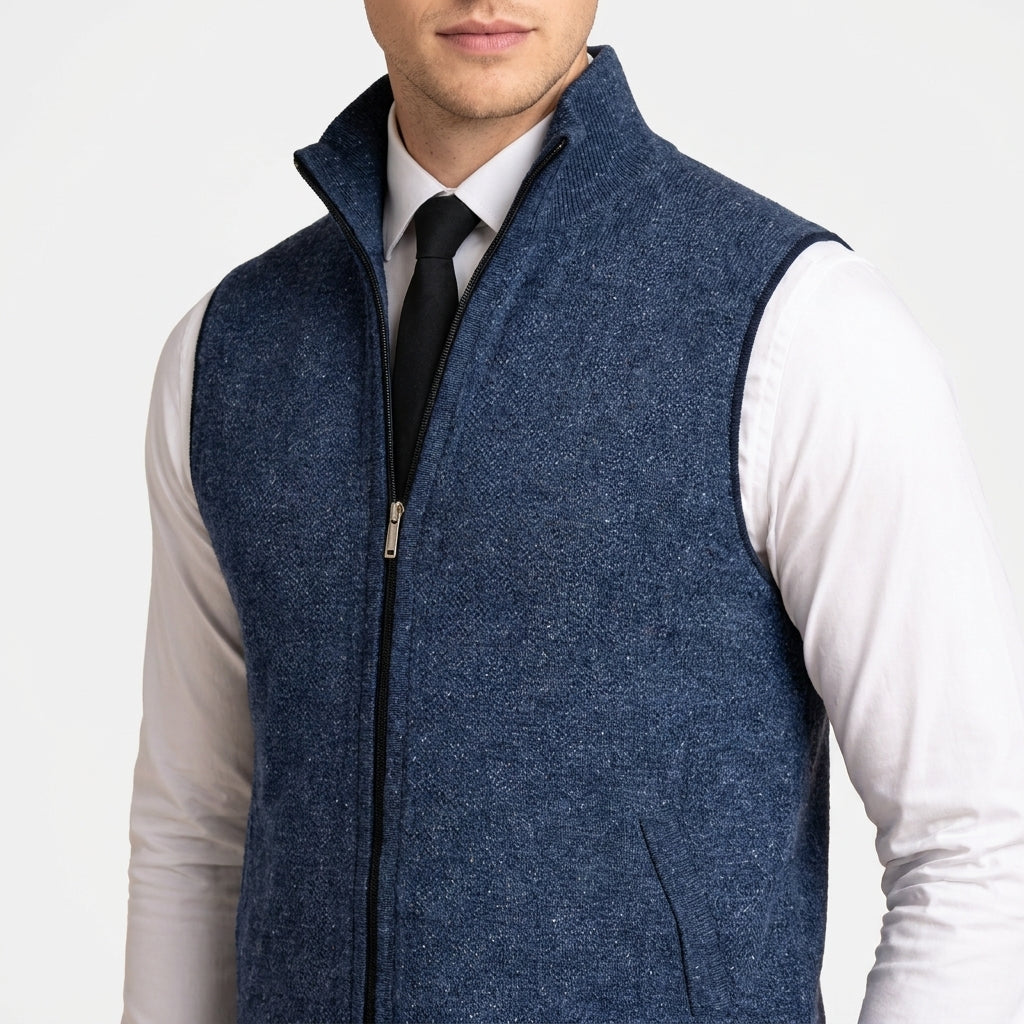 Carmel Sleeveless Zip Knit Cardigan – view 6