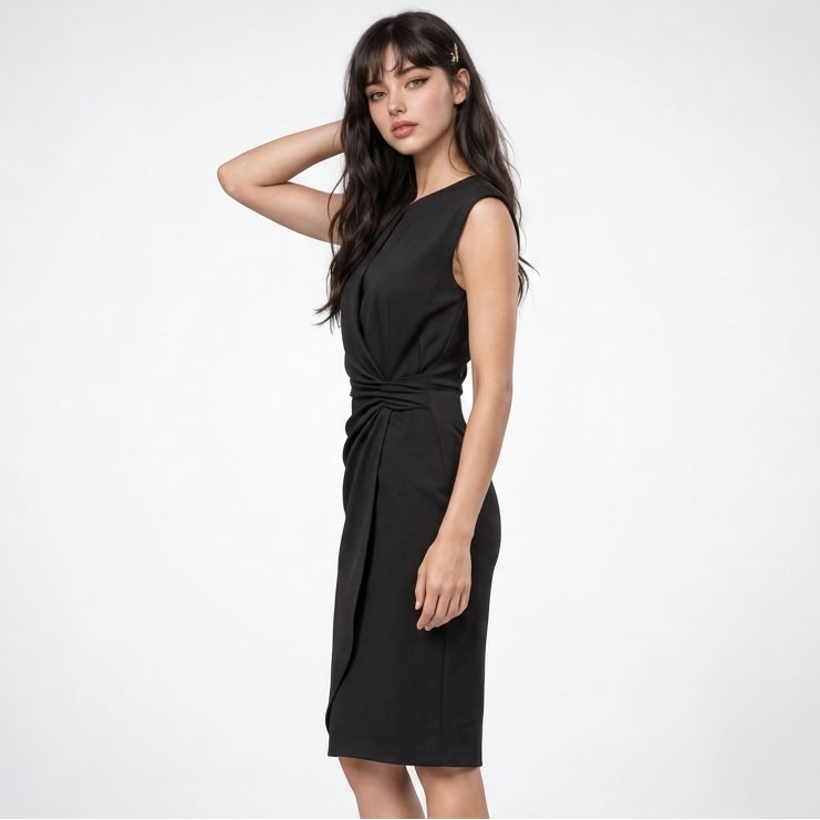 Celeste Ruched Waist Midi Dress – view 3