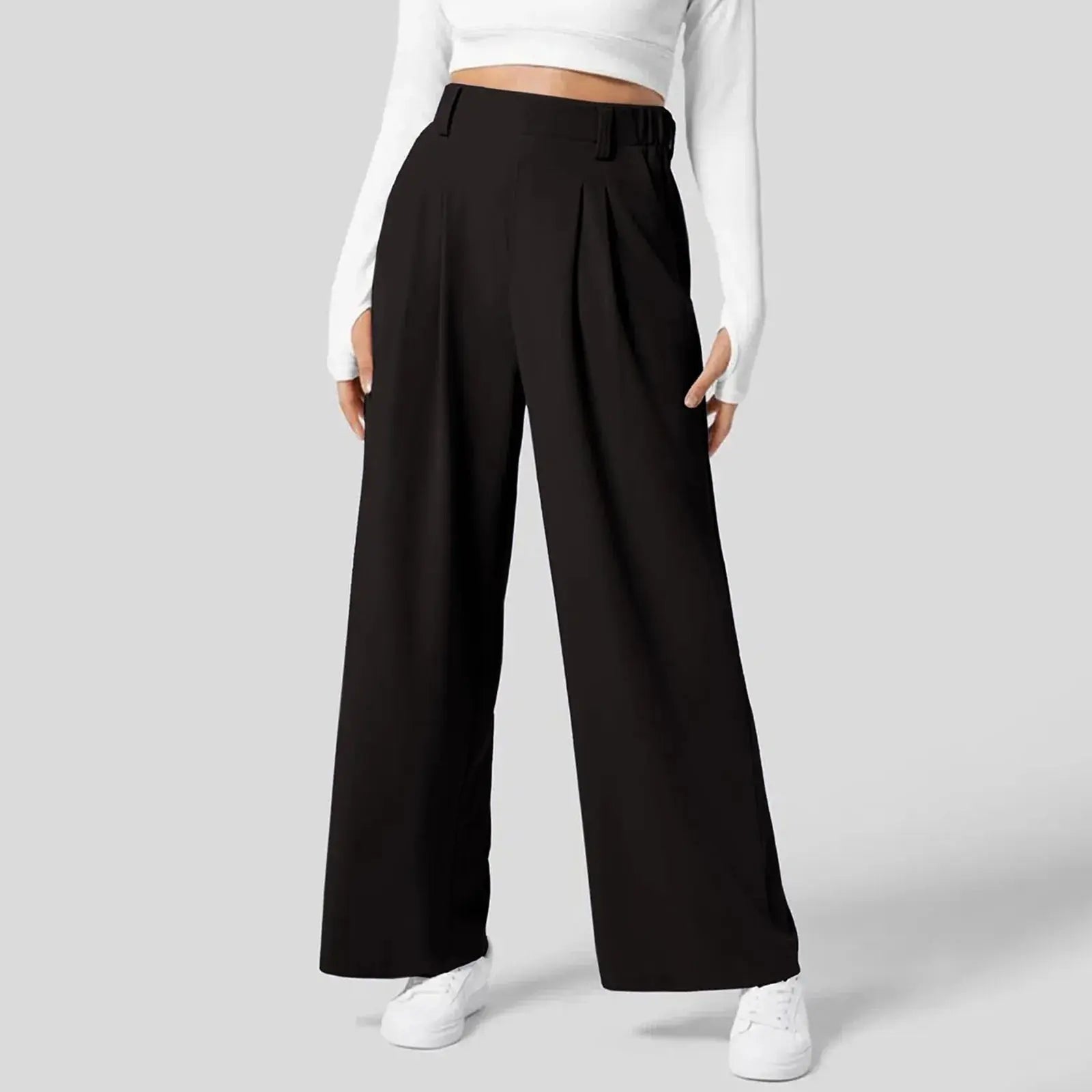 Cleo High-Waist Wide-Leg Trousers – view 1
