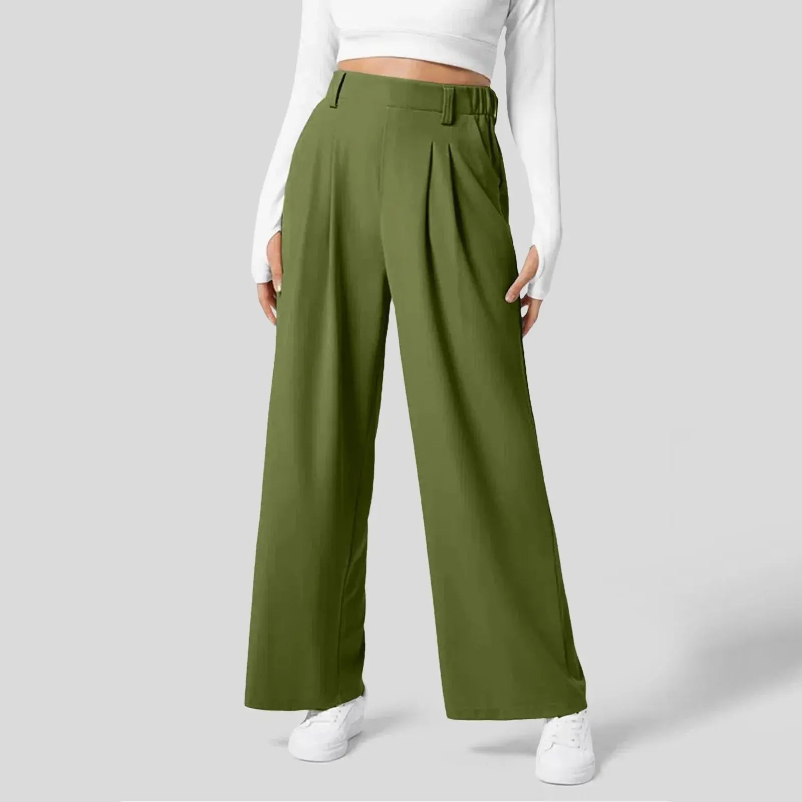Cleo High-Waist Wide-Leg Trousers – view 3