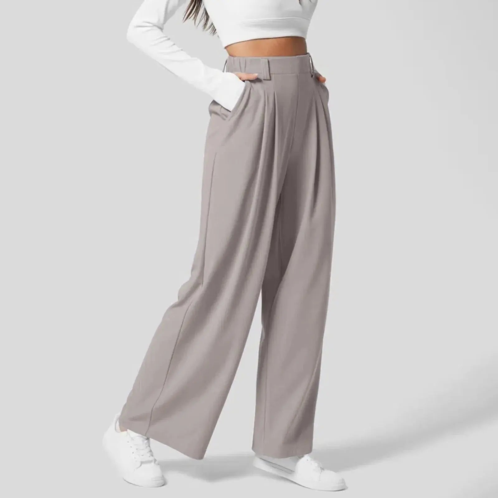 Cleo High-Waist Wide-Leg Trousers – view 4