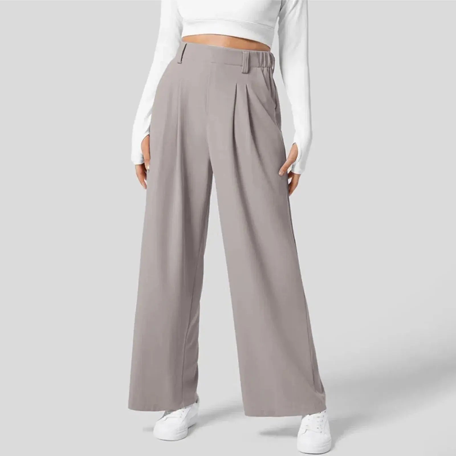 Cleo High-Waist Wide-Leg Trousers – view 7
