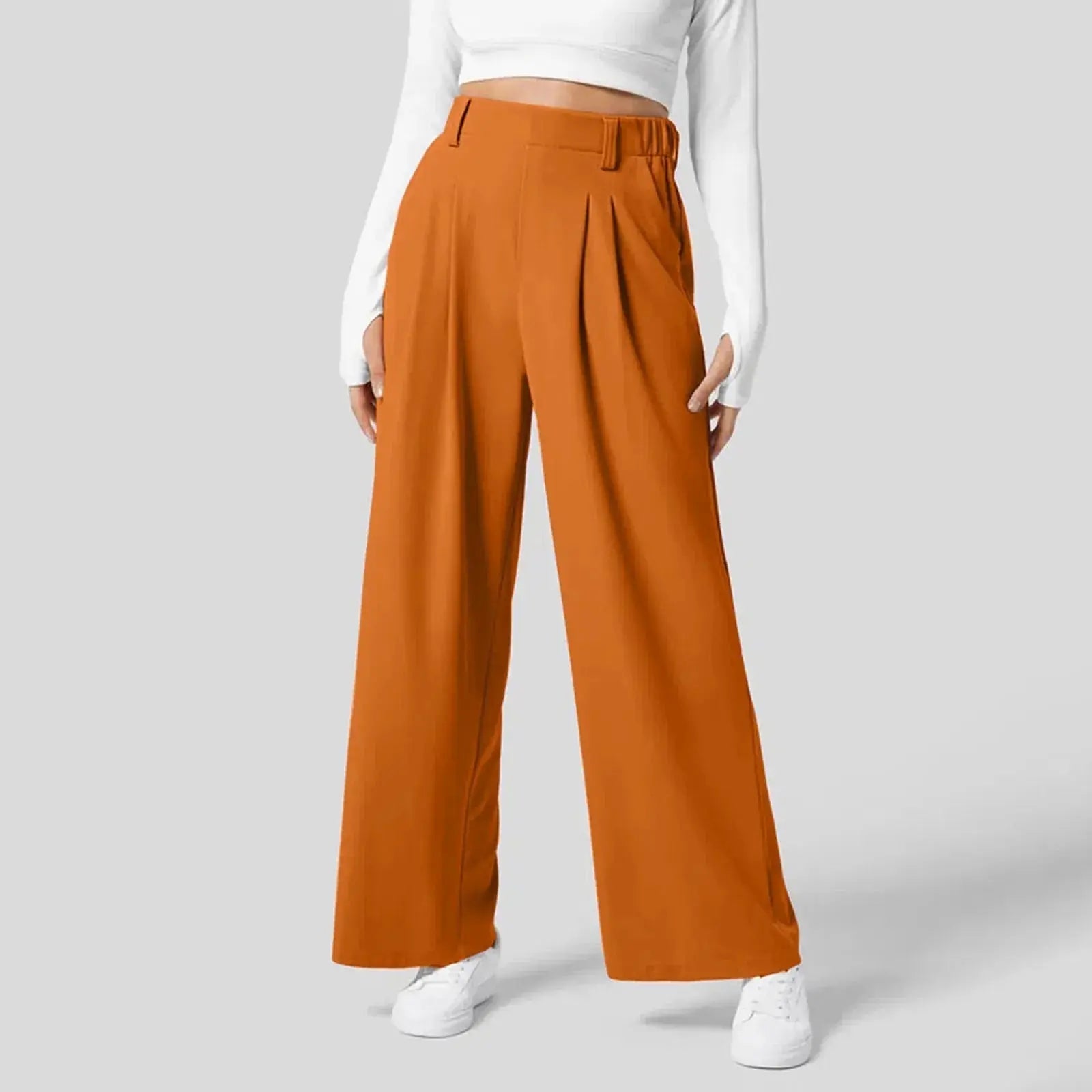 Cleo High-Waist Wide-Leg Trousers – view 9