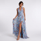 Colette Floral Halter Ruffle Maxi Dress – view 12