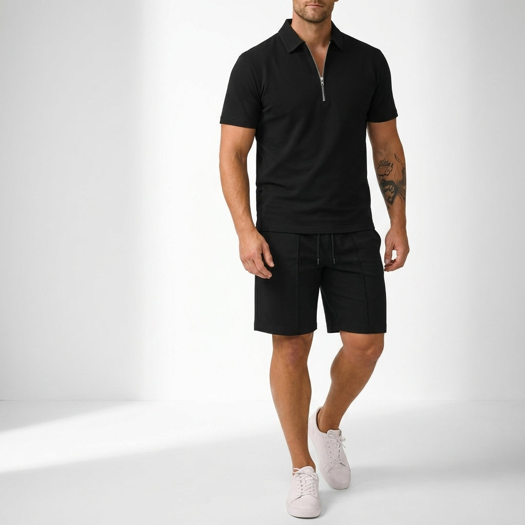 Darby Zip Polo & Shorts Set – view 2