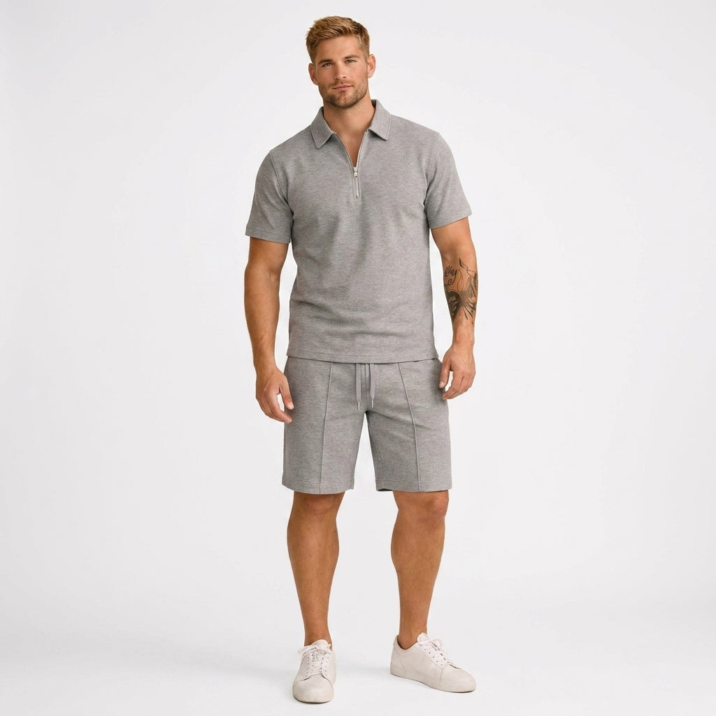 Darby Zip Polo & Shorts Set – view 4