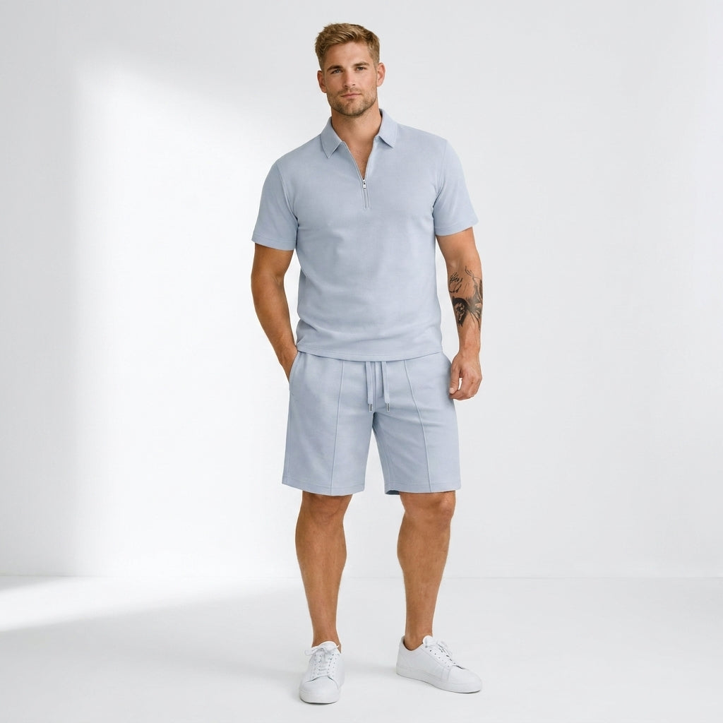 Darby Zip Polo & Shorts Set – view 7