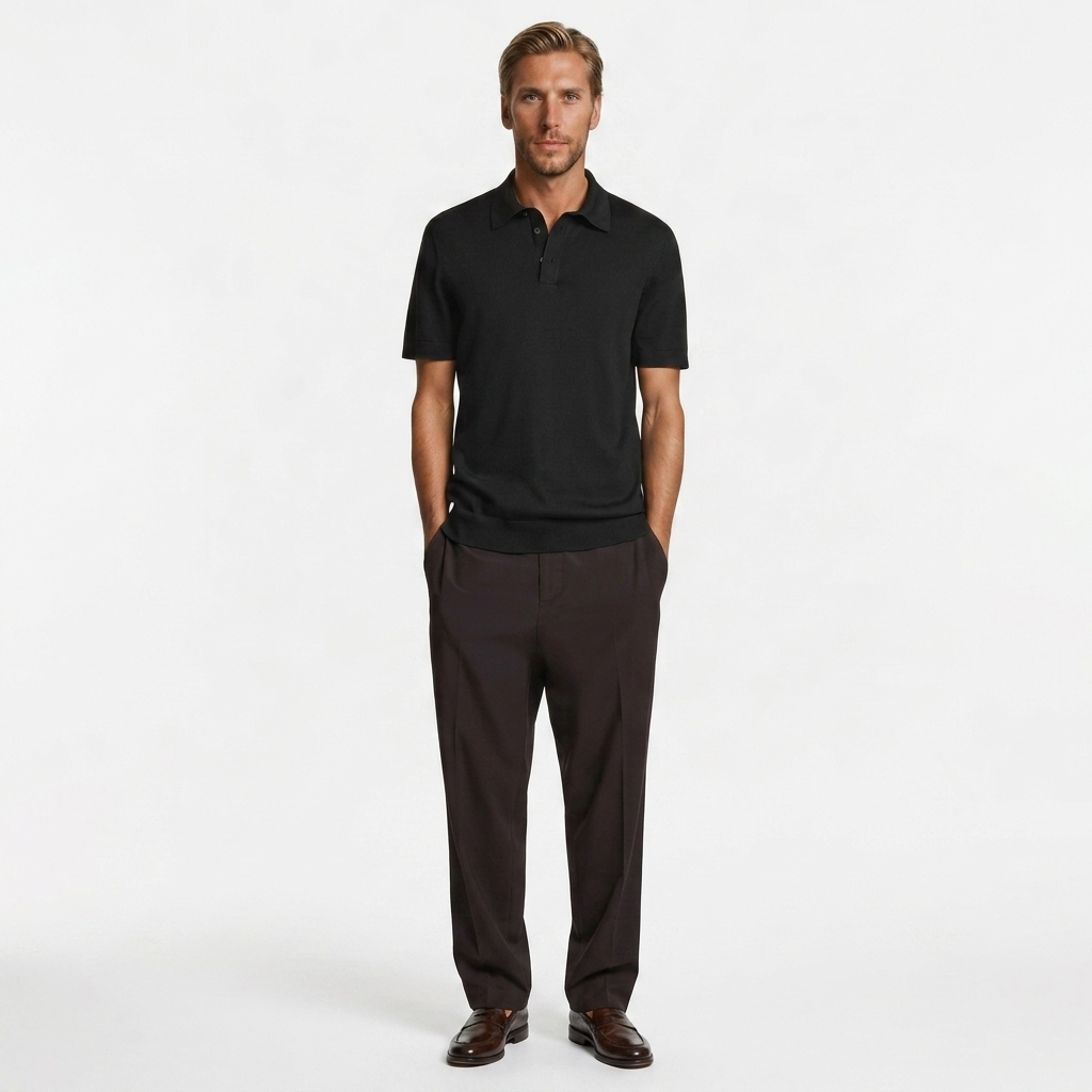 Dorian Merino Wool Slim-Fit Polo – view 2