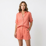 Dorothea Linen Shirt and Shorts Set – view 8