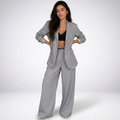 Lacey & Brooks | Elise Blazer and Wide-Leg Trouser Set