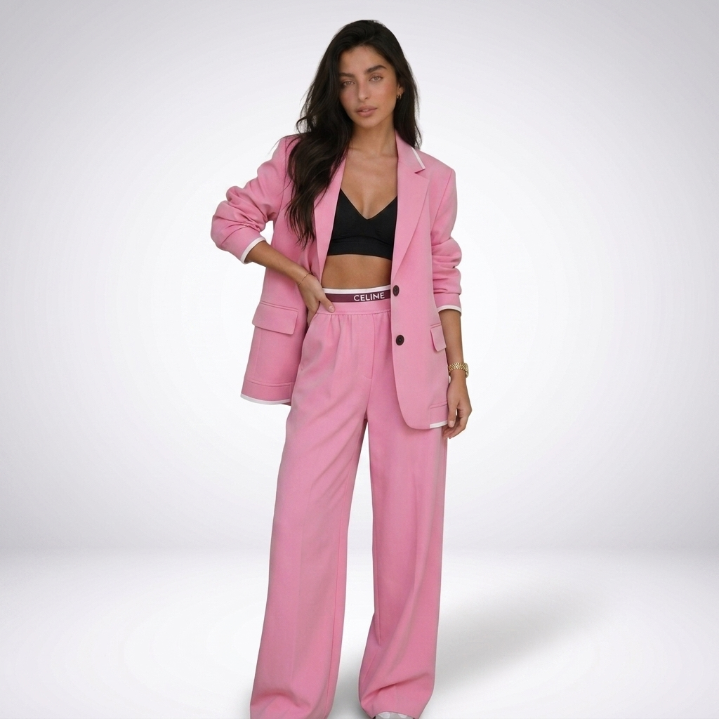 Elise Blazer and Wide-Leg Trouser Set – view 13