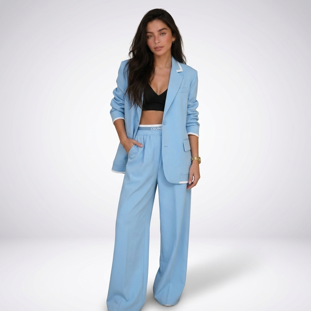 Elise Blazer and Wide-Leg Trouser Set – view 14